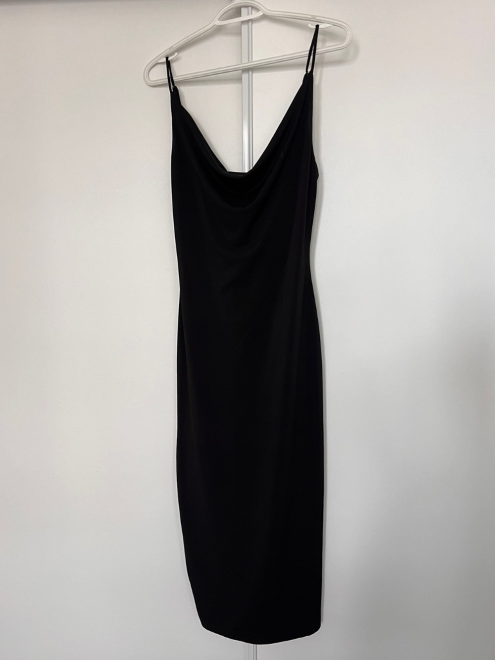 Dynamite Black Cowl Neck Slip Dress